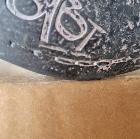 OTBT Fall River oiled leather Boho western buckle 6.5 M Olive Green stacked heel - Picture 5 of 9